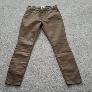 Frame Denim Skinny Pants in Brown